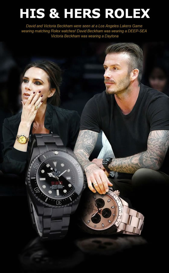 david beckham black rolex